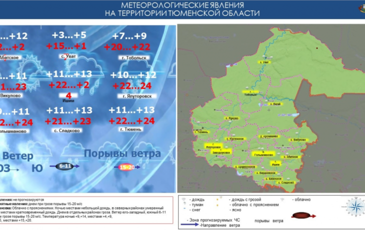 В Тюменской области ожидается гроза при +25 градусах В Тюменской области ожидается гроза при +25 градусах