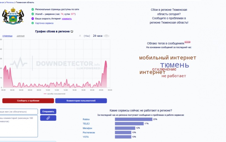 В Тюмени второй день продолжаются перебои в работе мобильного интернета В Тюмени второй день продолжаются перебои в работе мобильного интернета