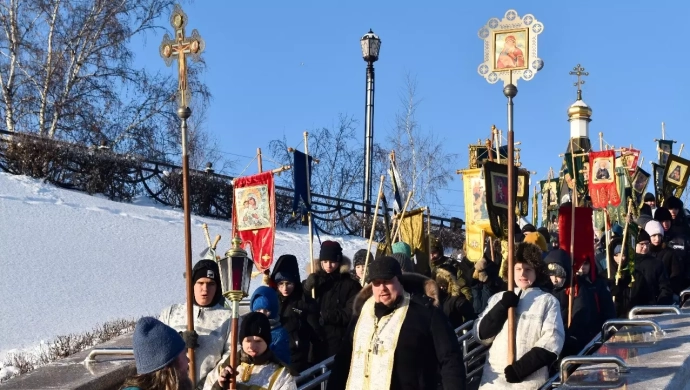 Крестный ход в Тюмени.