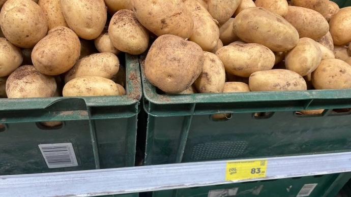 Цены на картофель в Тюмени.