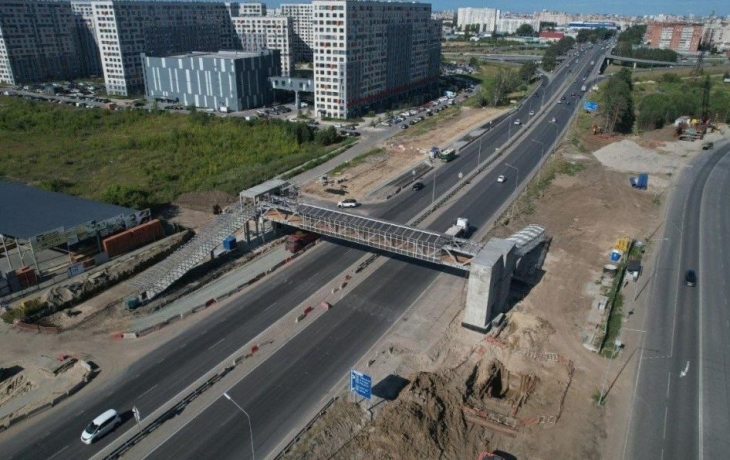 На Московском тракте начинается монтаж пролетных строений новой развязки
