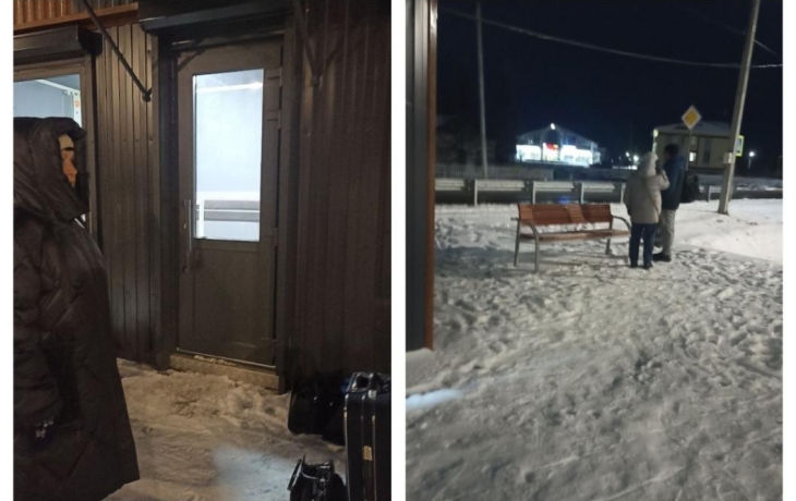 Теплая остановка в Туртасе работает, на его работу ранее пожаловались жители