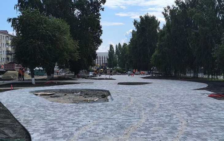 Центральная площадь в Заводоуковске преображается