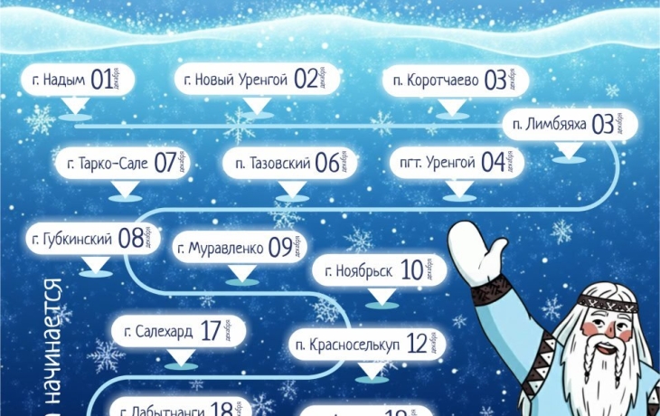 Северный волшебник Ямал Ири начинает поездку по городам с 1 декабря