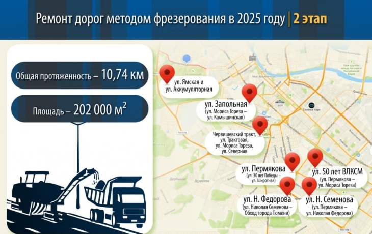 В Тюмени планируют отремонтировать более 17 километров дорог В Тюмени планируют отремонтировать более 17 километров дорог