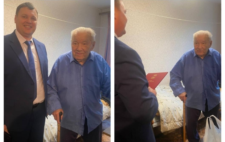 Участнику Великой Отечественной войны Михаилу Скворцову из Тюмени исполнилось 99 лет