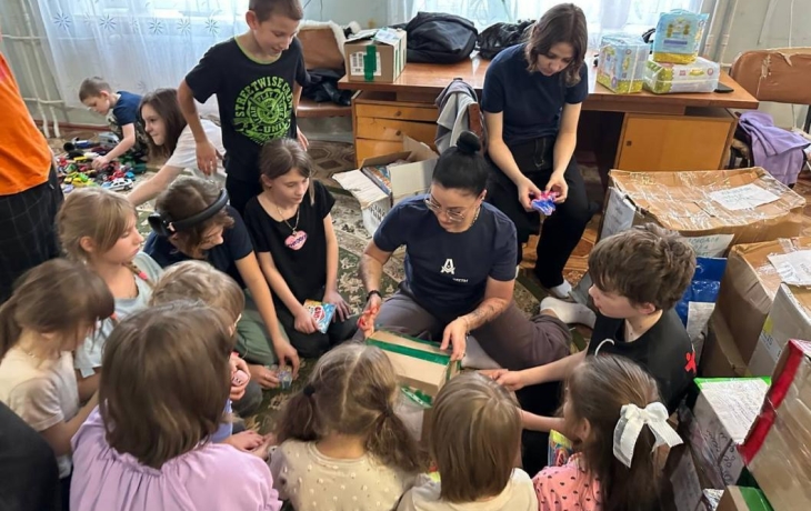 Новую партию гуманитарной помощи из Тюмени доставили в детский дом Краснодона